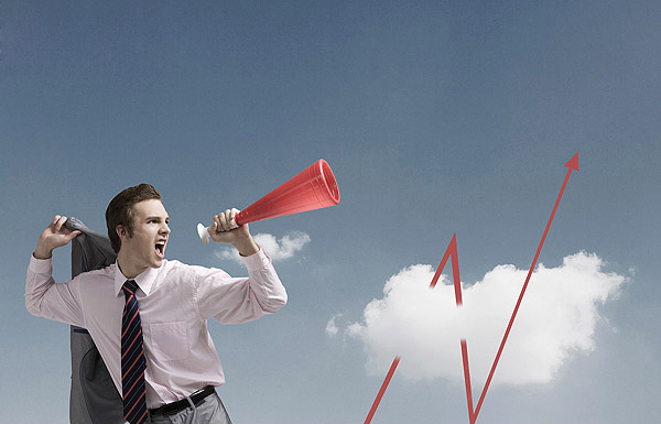 Twitter tools (Image: Man screaming through megaphone)